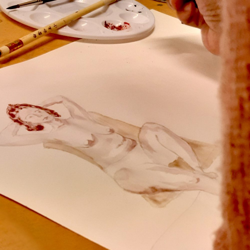 dibujo a tinta poética